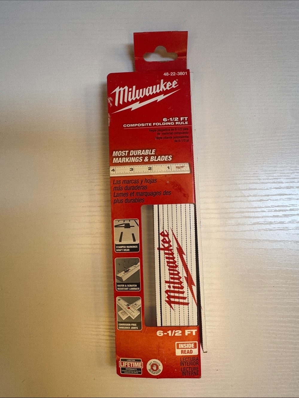 NEW Milwaukee Folding Rule 78” Composite Measuring Ruler 48-22-3801